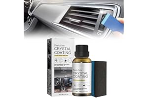 GMTEO Nettoyant Plastique Voiture Interieur, 2024 Crème de réparation de rayures voiture, Revêtement Cristal Pour Pièces en Plastique Polish en Spray Clean Auto, Produit Nettoyage Voitur (30ml/ 1 pcs)