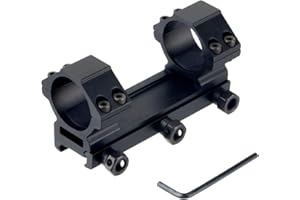 FOCUHUNTER Tactique 30mm Picatinny Weaver Anneaux de Lunette de visée Chasse Monopièce pour Lunette de Lunette de Lunette de visée Lunette de Lunette de visée de 20mm