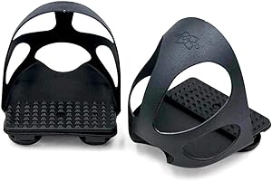 Compositi Estribos de seguridad con protección antideslizante, 1 par, 2 unidades, para niños, color negro