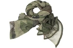 LOOGU Netzschal Taktischer Tarnnetz Schal für Sport und Freizeit und vielen Outdoor-Aktivitäten Tarnmuster Design