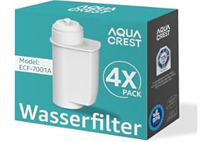 AQUA CREST Wasserfilter für Siemens® EQ Series, EQ6 Plus S700, EQ9, EQ500, EQ700, für Brita® Intenza 575491, Bosch® TCZ7003, TCZ7033, TÜV SÜD Zertifiziert, Reduzieren PFAS, PFOA/PFOS (4)