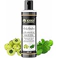 Khadi Organic Amla Brahmi Hair Oil with Natural Extracts, Promotes Hair Growth and Scalp Health, 210 ml (Pack 1, Amla Bharmi)