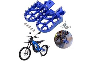 ANXIN Dirt Bike Foot Pegs Motorcycle Footpegs Foot Pedals Rests CNC for Sur Ron Light Bee S/X Segway X260 X160 CRF150F 2003-2019 CRF230F 2003-2019 Pit Bike Blue