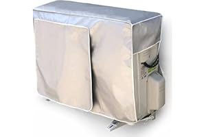 OCKYUNOO Klimaanlagen-Schutzhülle, Anti-Staub-Anti-Schnee-Wasserdichte Klimaanlagen-Abdeckung, Abdeckung für Außenklimaanlage, Klimaanlagen-Abdeckung, Außenklimaanlage Staubschutz (96 * 70 * 40cm)