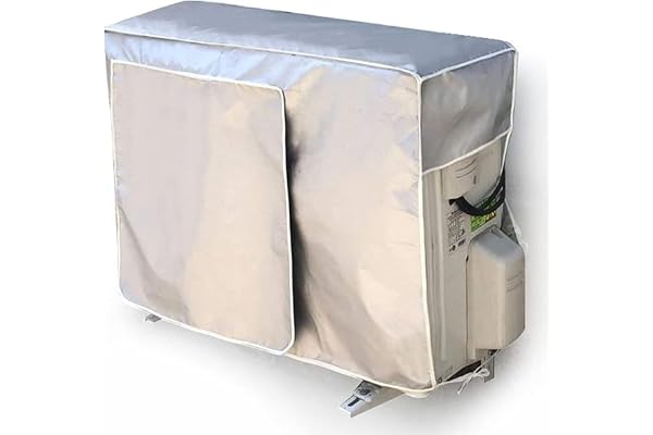 Couvercle de Protection pour Climatiseur, Couvercle de Climatiseur étanche, Couverture de Climatiseur Extérieur, Housse pour Climatiseur, pour la Construction de Maisons (96 x 40 x 70cm)
