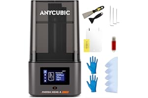 ANYCUBIC Photon Mono 4 Ultra 10K Resin 3D Drucker, mit 7’’ LCD-Monobildschirm mit COB-Lichtquelle, Maximale Druckgeschwindigkeit bis zu 120 mm/h, Touchscreen mit 8 Sprachen, Druckgröße 153,4x87x165 mm