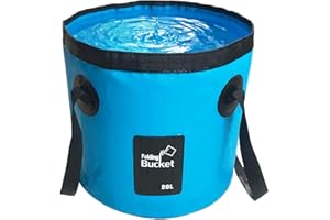 MMSGA Collapsible Bucket, 3&5 Gallons Multifunctional Portable Collapsible Fishing Bucket -Wash Basin Folding Bucket -Water Container for fishing-Camping-Gardening (Blue, 20L)