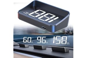 RANRAO Affichage GPS tête haute, affichage tête haute M2 pour voitures, compteur de vitesse numérique précis projeté sur le pare-brise