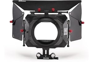 ‎PROAIM Proaim MB-600 Parasol de Objetivo Mattebox con Adaptador de Altura para Objetivos de hasta 95 mm, para Varilla de 15 mm | Soporta DSLR Video Shoulder RIG, para DSLR cámara (P-MB-600)