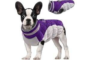 Dolahovy Vestes d'hiver pour chiens Manteaux chauds pour chiens Vêtements coupe-vent pour animaux compagnie Gilet chiot Pulls réfléchissants pour chiens de petite et moyenne taille Chihuahua Extérieur