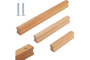 HY HUIJUN Möbelgriffe aus Holz, Schränke Möbel Kommode Kleiderschrank Schrank Ziehgriffe Küchengriffe Griffe