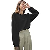 Zilcon Women's Waffle Button Down Neck Korean Tops for Women || Oversized t Shirts for Women || Long Sleeve Tops