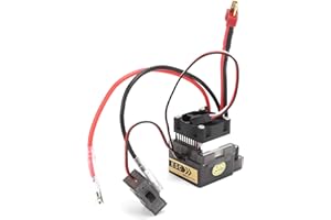 SUNGOOYUE Cepillo ESC de Freno RC, ESC Multifunción de Alto Voltaje Bidireccional 320A con Ventilador de Refrigeración de Freno Apto para Modelo de Barco de Vehículo RC