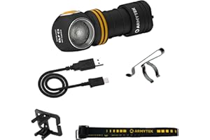 Linterna frontal Armytek Elf C1 blanco cálido LED Micro-USB recargable + 18350 batería Li-Ion