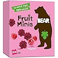 BEAR Fruit Minis Raspberry | 100% Natural Ingredients | No added sugar | Healthy School And Lunch Snacks For Kids And Adults | 5 x 20g