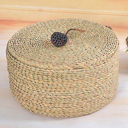 Handwoven straw mat sofa cushion yoga mat environmentally friendly material breathable comfort 40 * 40 * 22CM