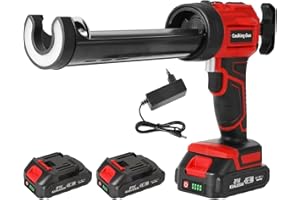 EAGERMINDS Pistolet à Silicone électrique pour Makita 18V, Pistolet à cartouche electrique 1500mAh, pistolet silicone avec LED,4 vitesses réglables, Pistolet Joints electrique 300ML pour Sceller,Étanchéifier