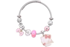 simyron Cartoon Armbänder Mädchenarmbänder Cartoon Armband Armbänder für Kinder Charm Bead Armband Kreatives Geschenk Armband Geschenk für Mädchen