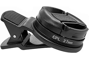 DASNTERED 37mm CPL Phone Camera obiektyw, uniwersalny okrągły filtr polaryzacyjny z klipsem CPL dla telefonu komórkowego Kompatybilny z iPhone Samsung Android Smartphone