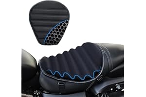 AriKroii Cojín de Asiento de Moto con Forma de Onda, Nouvelle Protección en TPE Cojín de Gel, Cómodo y Transpirable Amortiguación y Reducción de la Presión y Cómodo para Paseos Más Largos