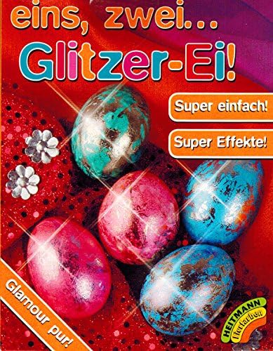 Coloured Easter Egg Super-Silver Glitter effects (3 Colours)