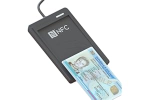 BLUTRONICS TAURUS NFC Lettore CIE 3.0 per Carta d’Identità Elettronica, Tessera Sanitaria, Carte contactless, accesso siti PA, Windows, MacOS, Linux