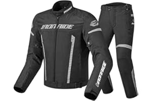 FULUOYIN Motorradjacke mit Protektoren Anzug Panzer Jacke+Hose für Radfahren Reiten Motorrad Fahren Schilaufeh M-3XL