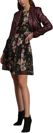ARTIGLI Giubbino Donna Chiodo Ecopelle Corto : Amazon.it: Abbigliamento