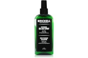 BRICKELL MEN'S PRODUCTS Brickell Men's Texturizing Sea Salt Spray per uomo, naturale e biologico, senza alcool, solleva e texturizza i capelli, 177ml