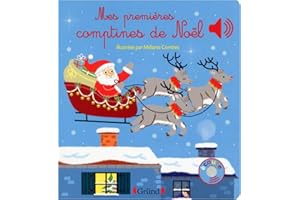 Mes premières comptines de Noël – Livre sonore avec 6 puces – Dès 1 an