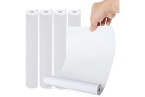 BAFUMIU (4 rolki) papier termiczny A4 do przenośnych drukarek (ok. 116 arkuszy), papier termiczny A4, szybkoschnący, nie zawiera BPA, idealny do drukowania zdjęć na stronach internetowych
