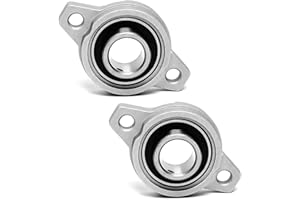 LZYDKH 2 Stück Flanschlager, KFL000 Stehlager Lagerbock 10 MM Innendurchmesser Gehäuselager Kugellager Lager Gehäuse Rhombische Wellenlager für Achse Welle Maschine 3D Drucker