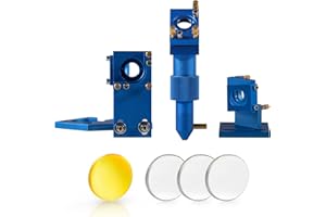 Cloudray CO2 Laser Head Set Conjunto completo de la incluye monturas de cabeza y espejo con lente de enfoque D12 FL50.8 Mo Espejos para máquina cortadora de grabado láser 2030 4060 k40