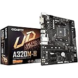 Gigabyte GA-A320M-H Mainboard (Sockel AM4/A320/DDR4/S-ATA 600/Micro ATX), schwarz