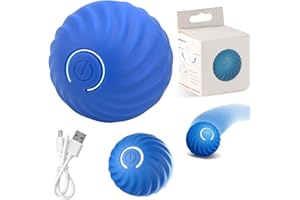 HENGBIRD Pelota de Juguete Inteligente y Automática para Perros, Dura y Resistente a Las Mordeduras, Adecuada para Perros Pequeños y Medianos, Azul