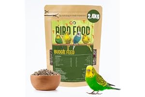 Brandsfinity 2.4kgs Premium Bird Feed for Budgies and Shell Parakeets – Nutrient-Rich Bird Food Blend with Essential Seeds for Vibrant Plumage and Energy