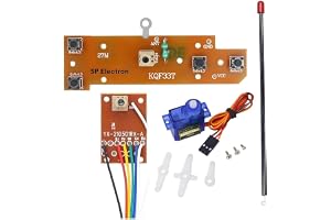 Plastic Croptronia 4CH RC Remote Control 27Mhz Circuit PCB Transmitter & Receiver Board With Antenna Radio System With SG90 Micro Digital Servo Motor For RC Car Robot Toys