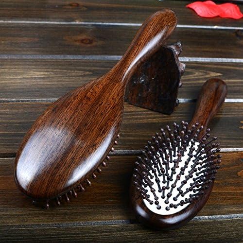 TT&amp;SHUZI Natural ebony comb / airbag massage comb / curly hairbrush / big board cushion curly hair comb / anti-static comb