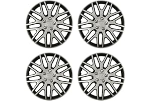 Shield Autocare © Car Wheel Trims 16" Hub Caps Plastic Covers Set of 4 Dakar NC Silver Wheel Trims_F1216