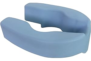 DEMARTA VIRGINIO MEDICAL AND HEALTH CARE SUPPLIER Rialzo Wc e Bidet - Idrorepellente e Lavabile - Perfetto per Persone Anziane e Disabili - Colore Blu - 33x46x10 cm