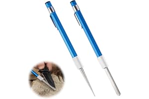 LEDOO Penna per affilare 2 Pezzi Affilatura Acciaio per Coltelli, Acciaino Professionale Affilacoltelli, Affilare i Coltelli in Acciaio Inossidabile Utilizza Un Design Retrattile