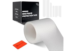 CNCLOL Pellicola Protezione Telaio Bici,Adesivi Protezione Telaio MTB-Pellicola Protettiva Vernice 3m,Carbonio Proteggi Telaio Bicicletta per Gravel/Auto/Moto/ebike/Elettrica/Bici da corsa Paratelaio.