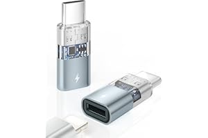 BRV Explorer Lightning to USB C Adapter (Pack of 2), Lightning to USB C Adapter for iPhone 16/16 Pro/16 Pro Max/15/15 Pro/15 Pro Max/15 Plus, iPad Air, Not for Audio/Headset/OTG/Headphones