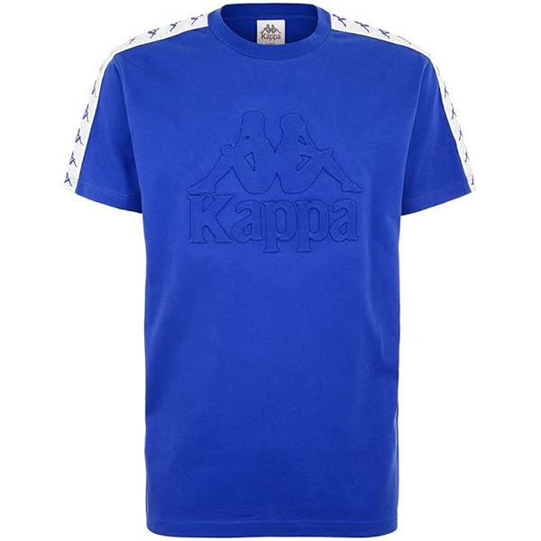 Camisetas Kappa 222 Banda Coen Slim Tee Black-White (303UV10 945