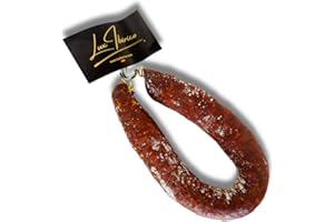 LUX IBÉRICO - Chorizo Ibérico PICANTE de Herrradura (350g) – Embutido Tradicional - Origen Extremadura - Envasado al Vacío