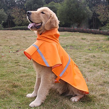 Dog-Raincoats-Fashion-Solid-Color-Waterproof-Clothes-For-Dogs-In-Wet-Weather-Outdoor-Lightweight-Rain-Jacket-With-High-Breathable-Qualities-Adjustable-Poncho-Hooded-Coat-With-Reflective-Strip-Outfit-C