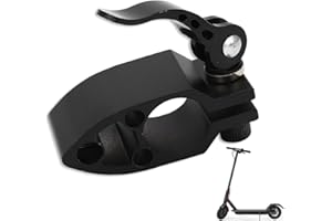 HERCHR Abrazadera Plegable para Scooter Eléctrico De 10 Pulgadas, Varilla Vertical De Aleación De Aluminio, Piezas De Bloqueo Resistentes, Accesorios De Abrazadera para Apriete para Scooter Eléctrico