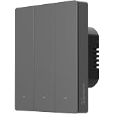 SONOFF M5 Matter Smart Switch with Wi-Fi 2.4GHz, 3 Module Wall Switch with Timer and Voice Control, Compatible with Matter, A