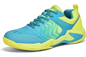 BLBK Zapatos de bádminton, zapatos de squash, zapatos de interior para diferentes revestimientos de suelo, agarre cómodo y firme, zapatillas de voleibol unisex