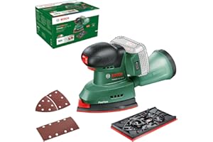 BOSCH HOME AND GARDEN Bosch Akku-Schleifer UniversalSander 18V-10 (ohne Akku; 18 Volt System; für die DIY-Holzbearbeitung; 2x Schleifpapier; im Karton)